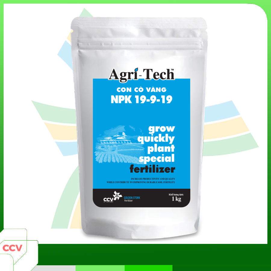 Phân bón công nghệ tháp cao NPK 19-9-19  AgriTech